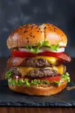Bacon Burger With Cheese Double
